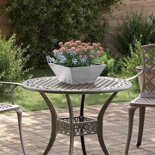 Garden Planter 5 pcs Silver 35 x 35 x 15 cm Stainless Steel