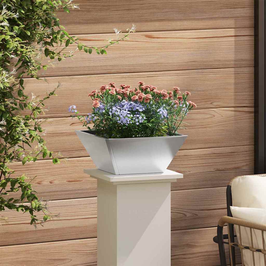 Garden Planter 5 pcs Silver 35 x 35 x 15 cm Stainless Steel