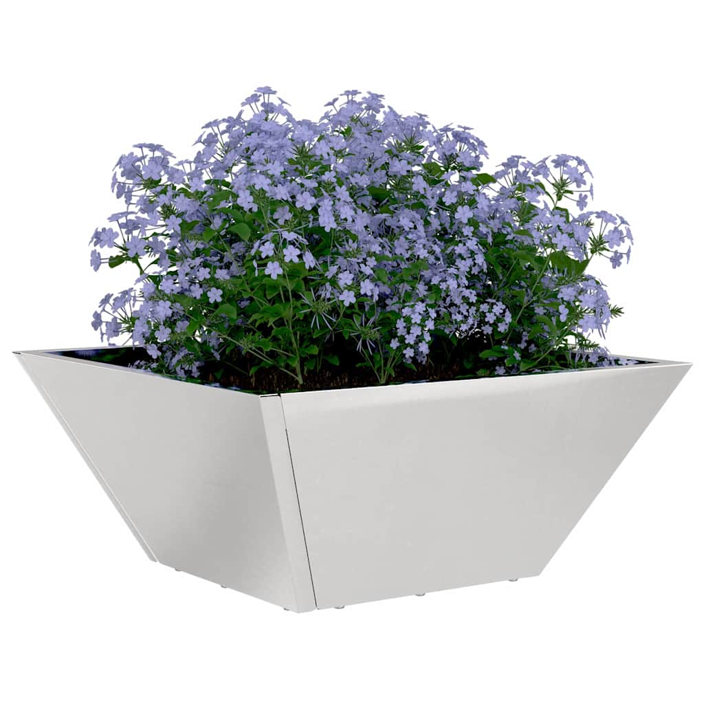 Garden Planter 5 pcs Silver 35 x 35 x 15 cm Stainless Steel