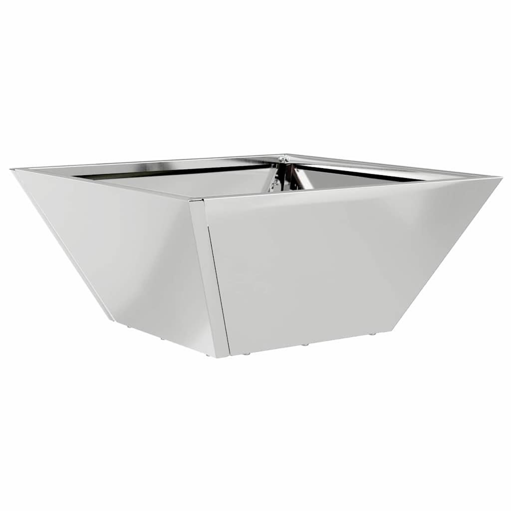 Garden Planter Silver 35 x 35 x 15 cm Galvanised Steel