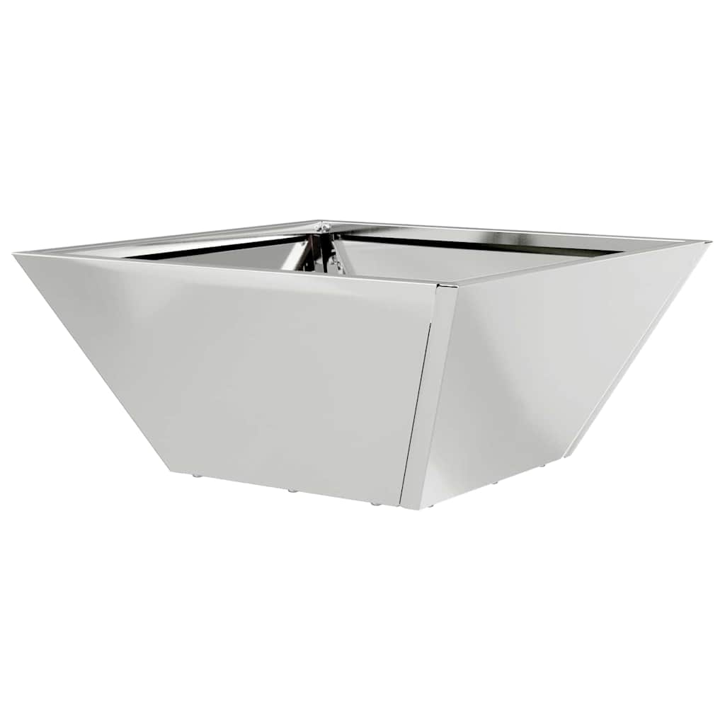 Garden Planter Silver 35 x 35 x 15 cm Galvanised Steel