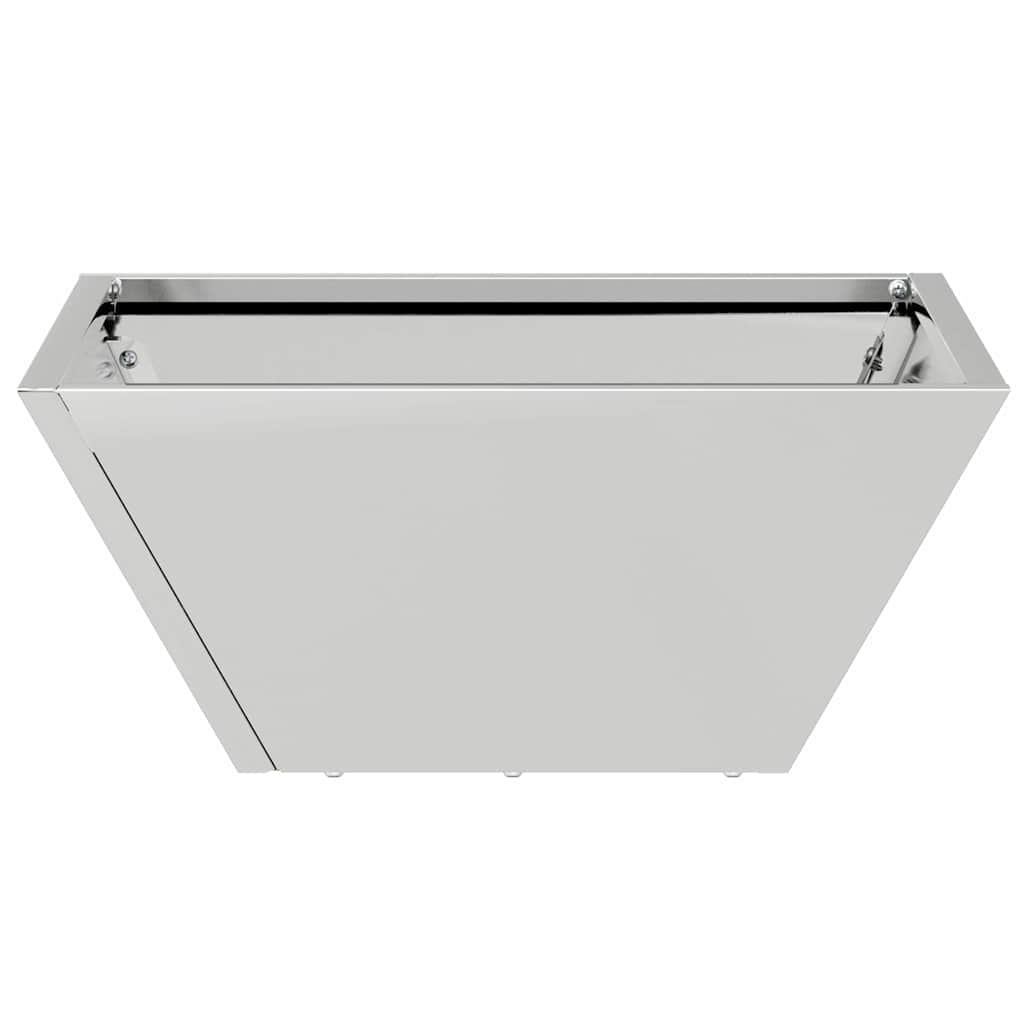 Garden Planter Silver 35 x 35 x 15 cm Galvanised Steel