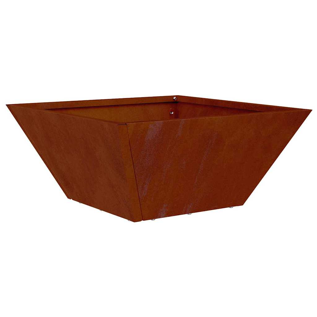Garden Planter Rusty 35 x 35 x 15 cm Weathering Steel