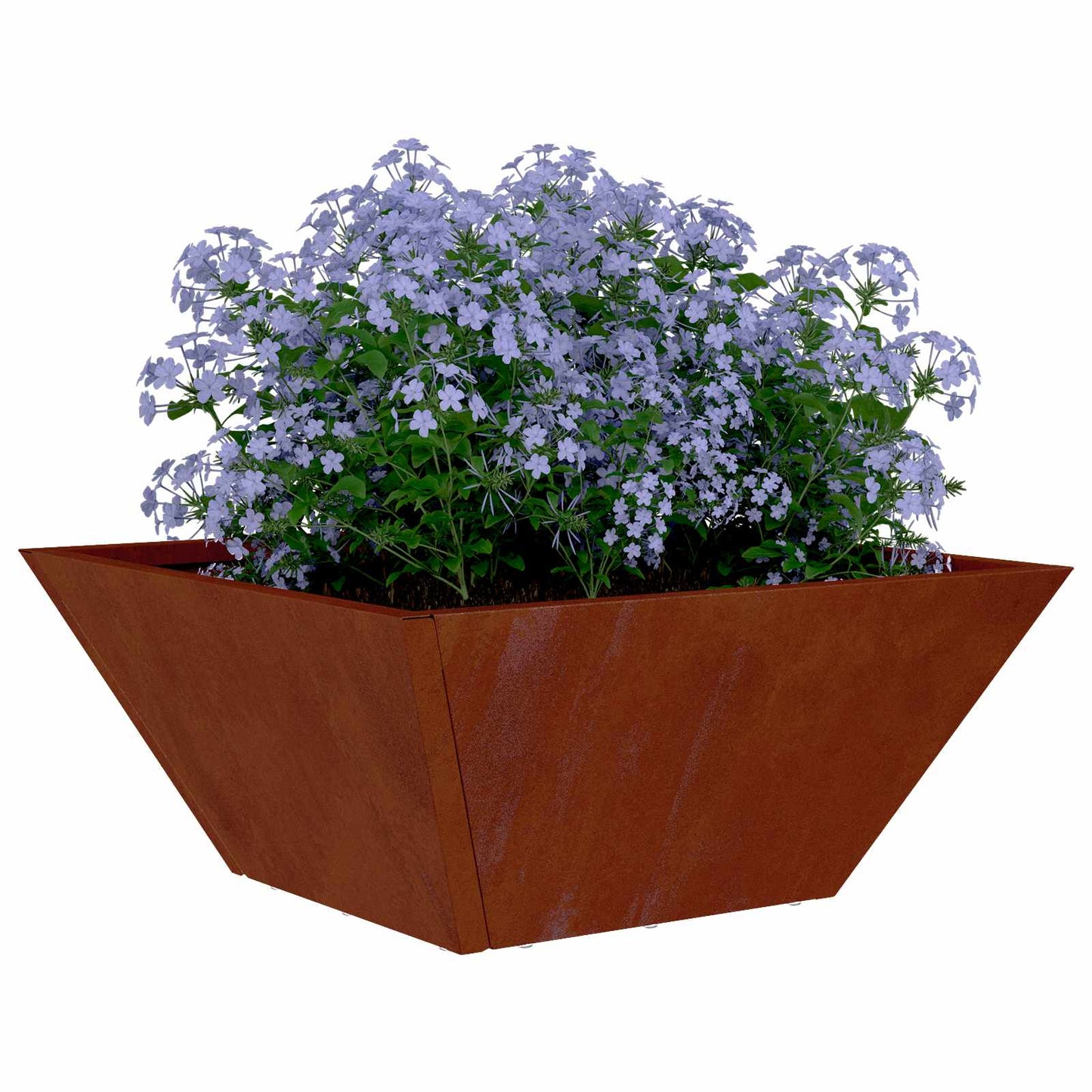 Garden Planter 5 pcs Rusty 35 x 35 x 15 cm Weathering Steel