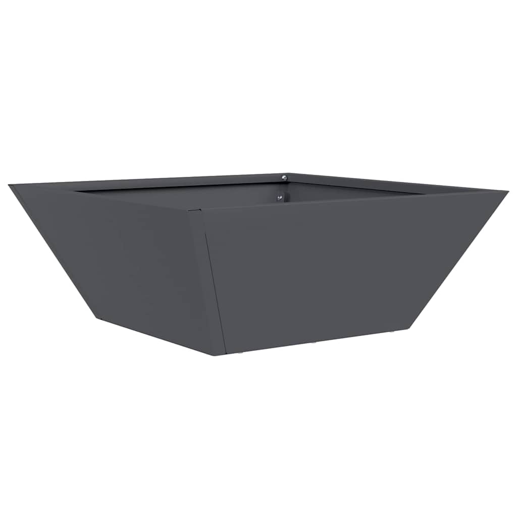 Garden Planter Anthracite 40 x 40 x 15 cm Cold-rolled Steel