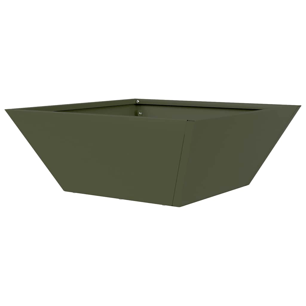 Garden Planter 5 pcs Olive Green 40 x 40 x 15 cm