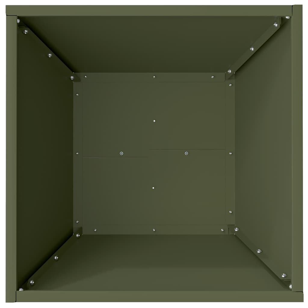 Garden Planter 5 pcs Olive Green 40 x 40 x 15 cm