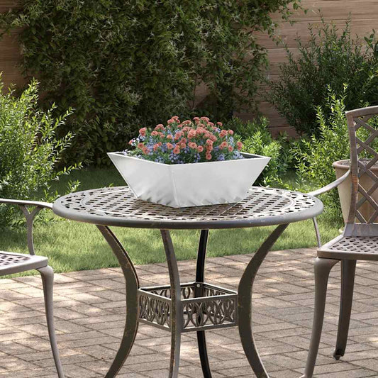 Garden Planter 5 pcs Silver 40 x 40 x 15 cm Galvanised Steel