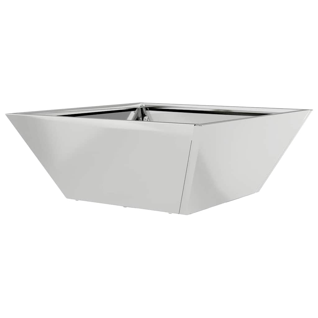 Garden Planter 5 pcs Silver 40 x 40 x 15 cm Galvanised Steel