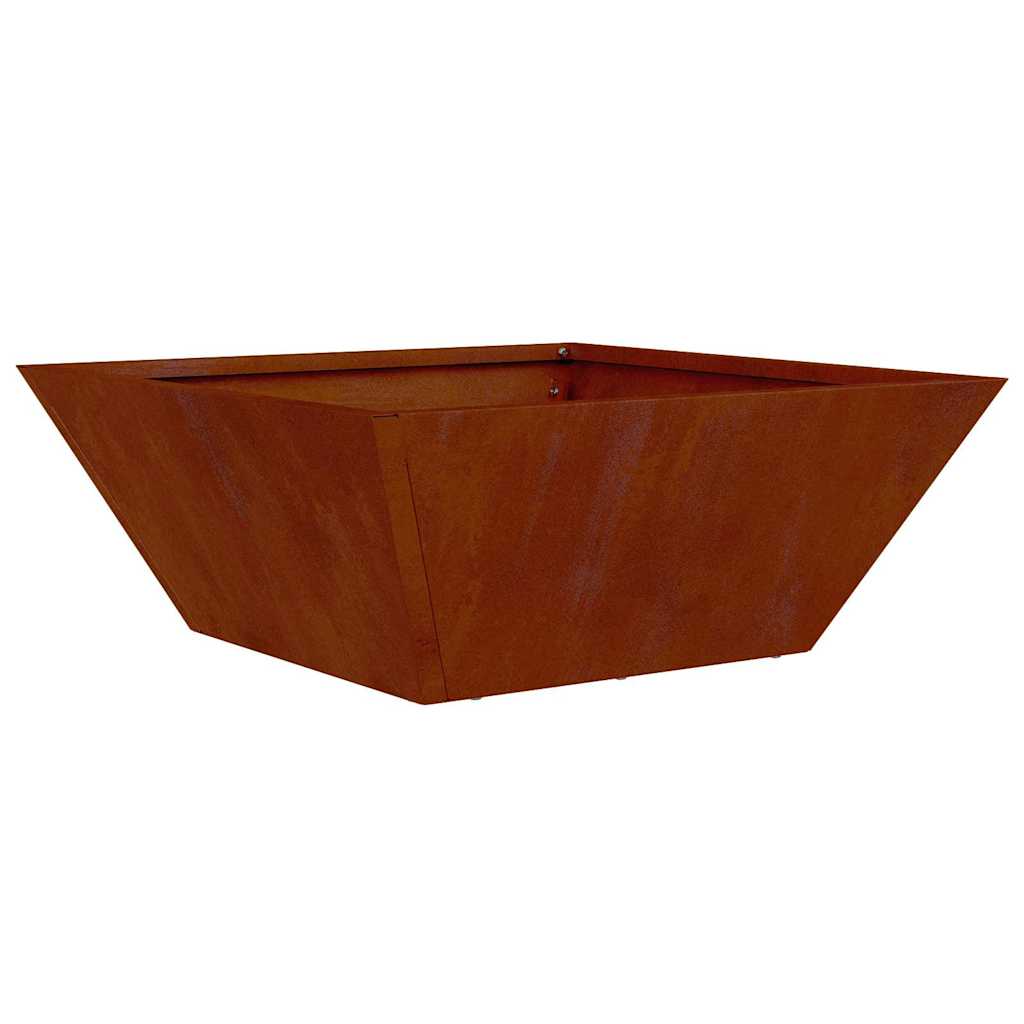 Garden Planter Rusty 40 x 40 x 15 cm Weathering Steel