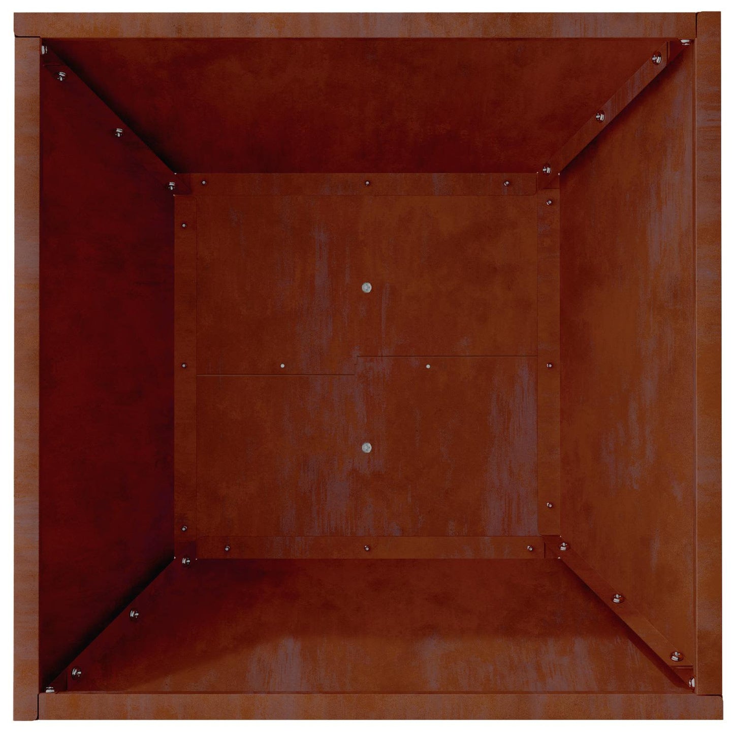Garden Planter Rusty 40 x 40 x 15 cm Weathering Steel