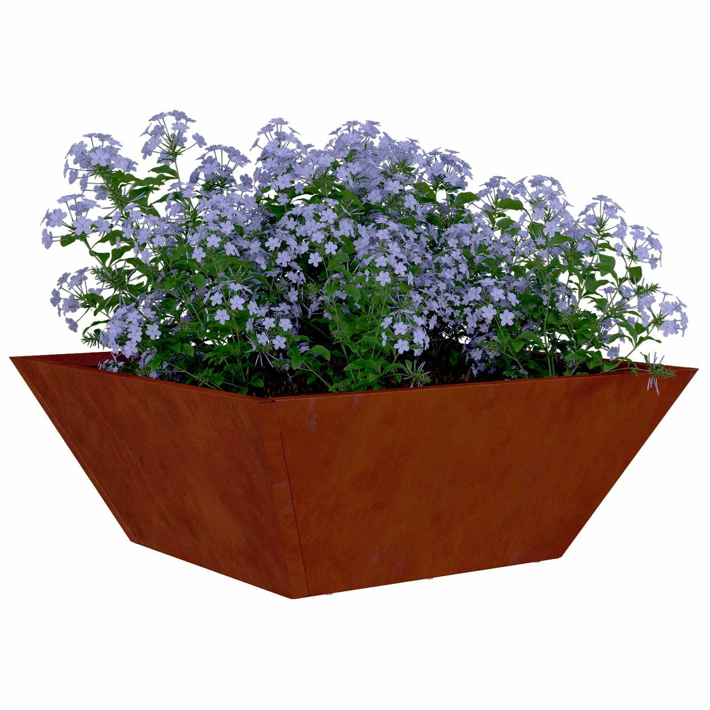 Garden Planter 5 pcs Rusty 40 x 40 x 15 cm Weathering Steel