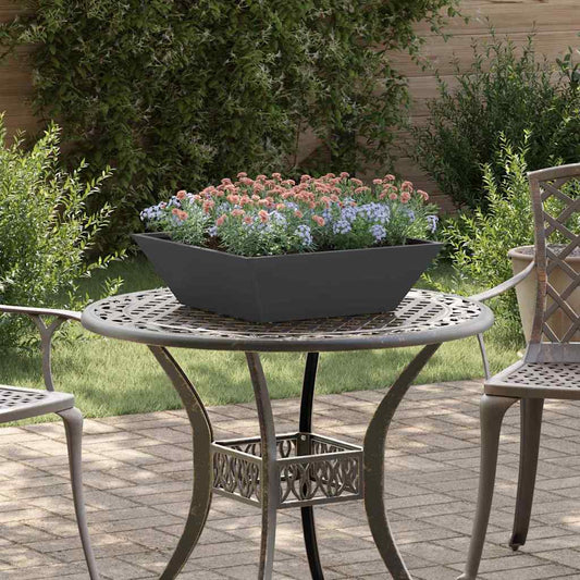 Garden Planter Black 50 x 50 x 15 cm Cold-rolled Steel