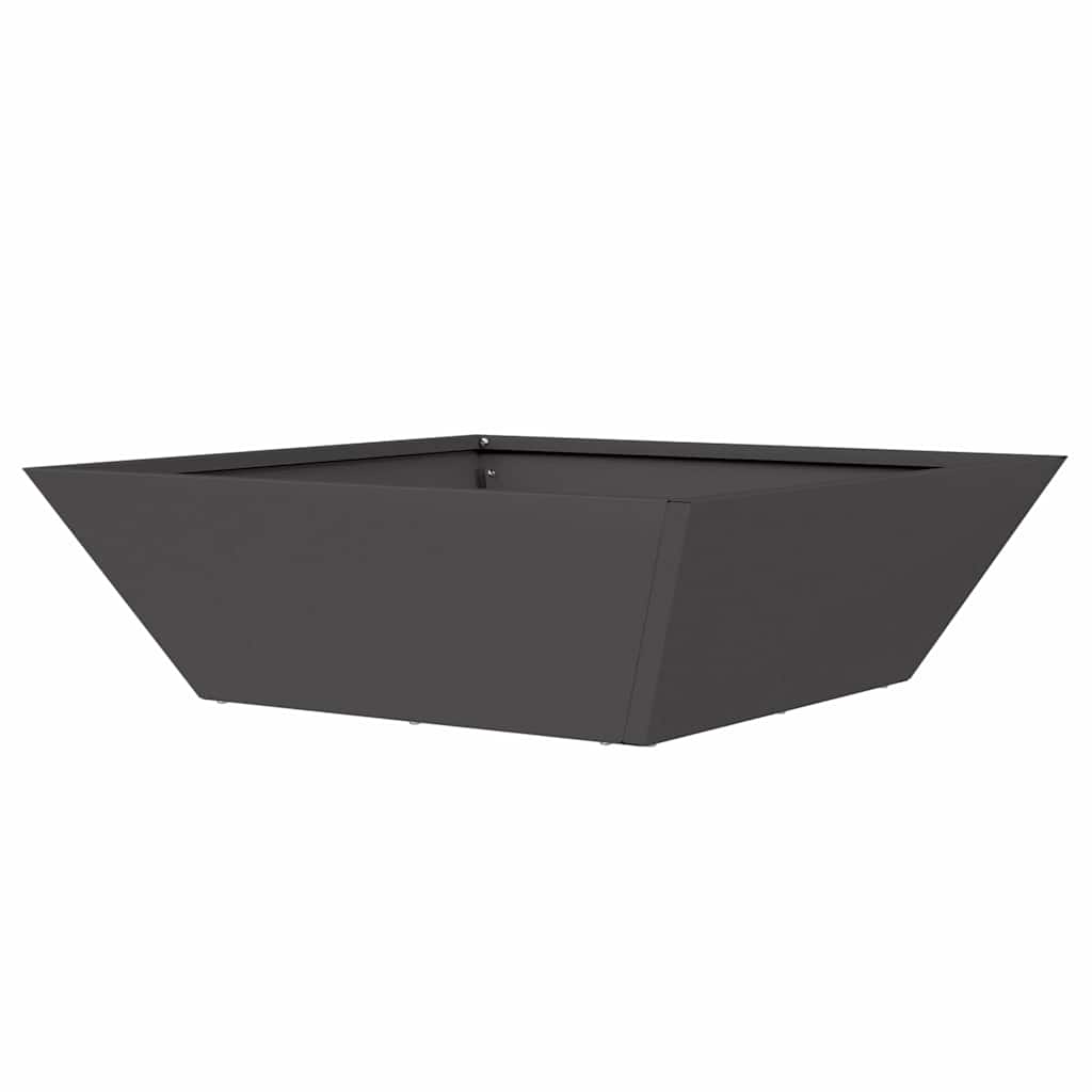 Garden Planter Black 50 x 50 x 15 cm Cold-rolled Steel