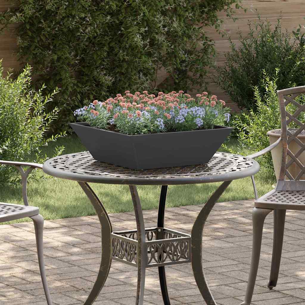 Garden Planter 5 pcs Black 50 x 50 x 15 cm Cold-rolled Steel