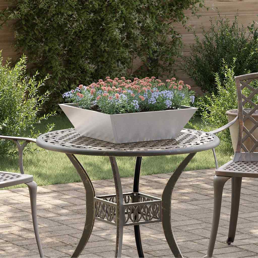 Garden Planter 5 pcs Silver 50 x 50 x 15 cm Stainless Steel