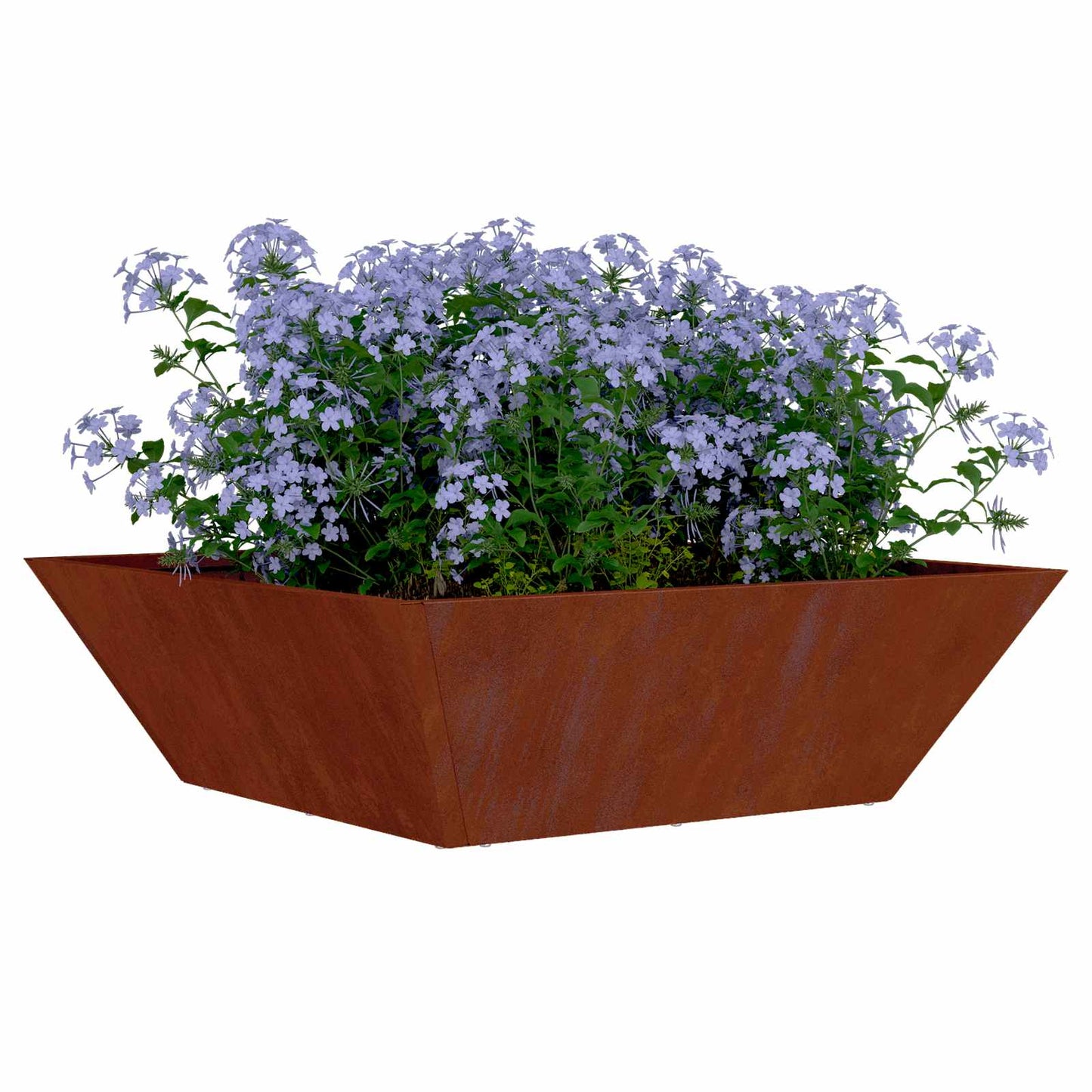 Garden Planter 5 pcs Rusty 50 x 50 x 15 cm Weathering Steel