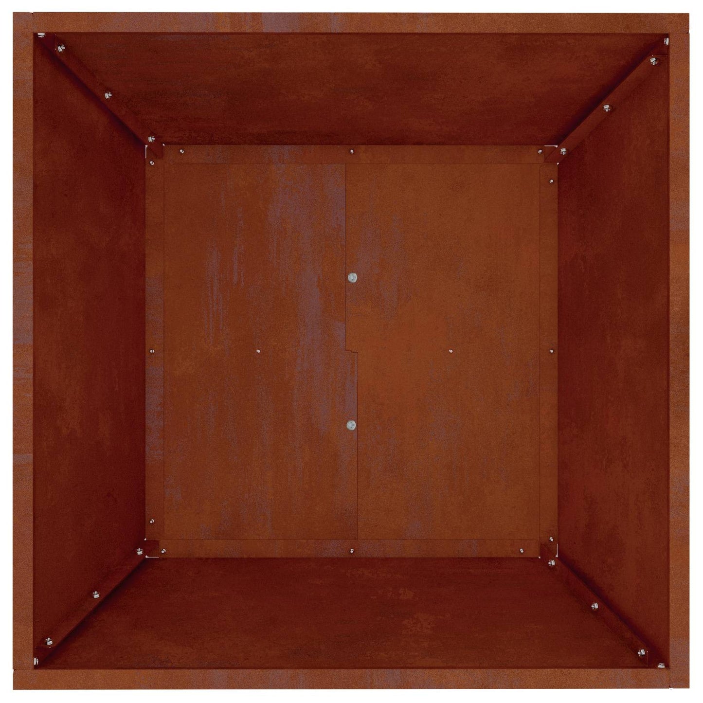 Garden Planter 5 pcs Rusty 50 x 50 x 15 cm Weathering Steel