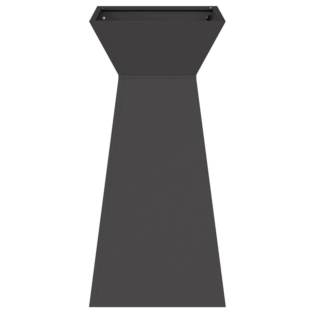 Pillar Planter Black 35 x 35 x 73 cm