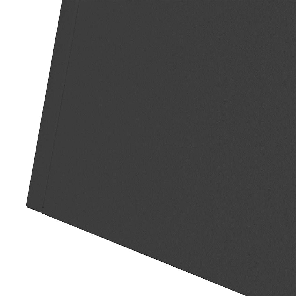 Pillar Planter 2 pcs Black 35 x 35 x 73 cm
