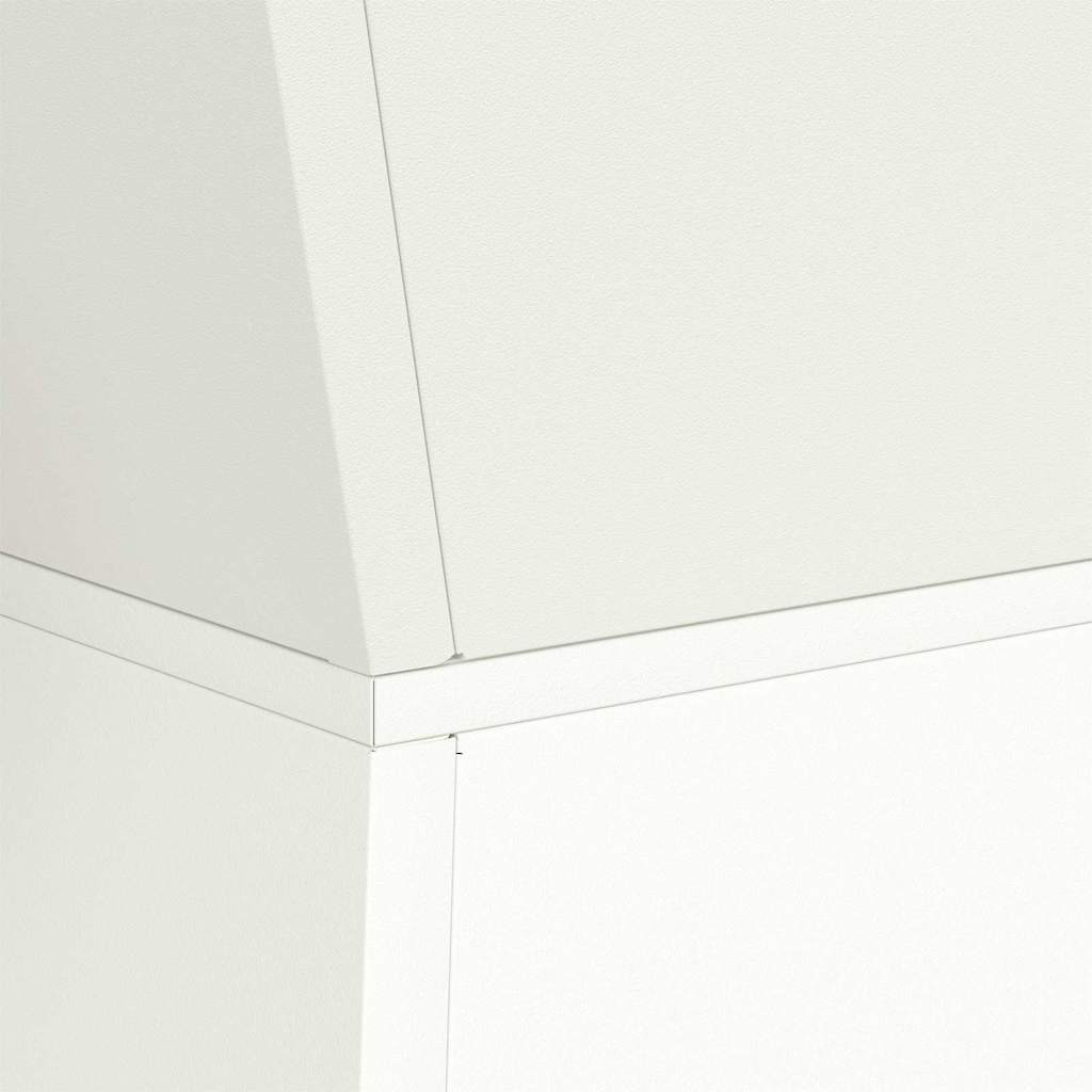 Pillar Planter 2 pcs White 35 x 35 x 73 cm