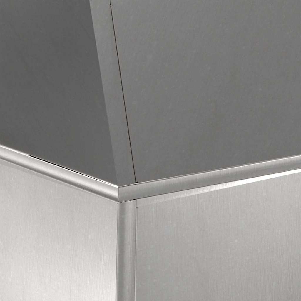 Pillar Planter Silver 35 x 35 x 73 cm Stainless Steel