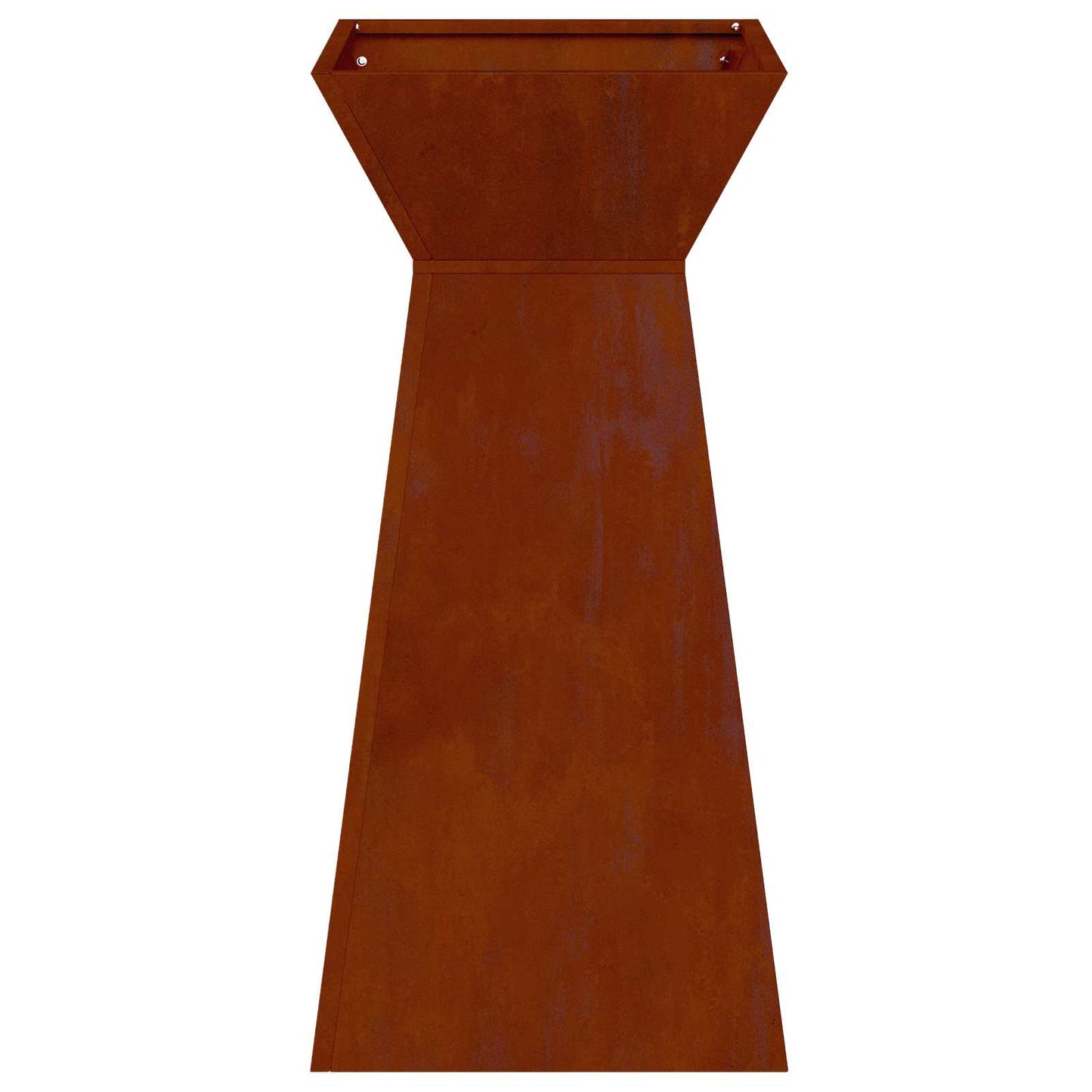 Pillar Planter Silver 35 x 35 x 73 cm Weathering Steel
