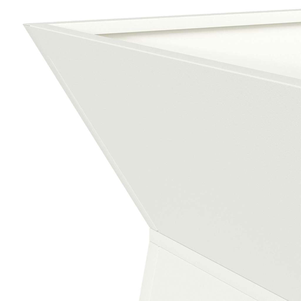 Pillar Planter 2 pcs White 40 x 40 x 100 cm