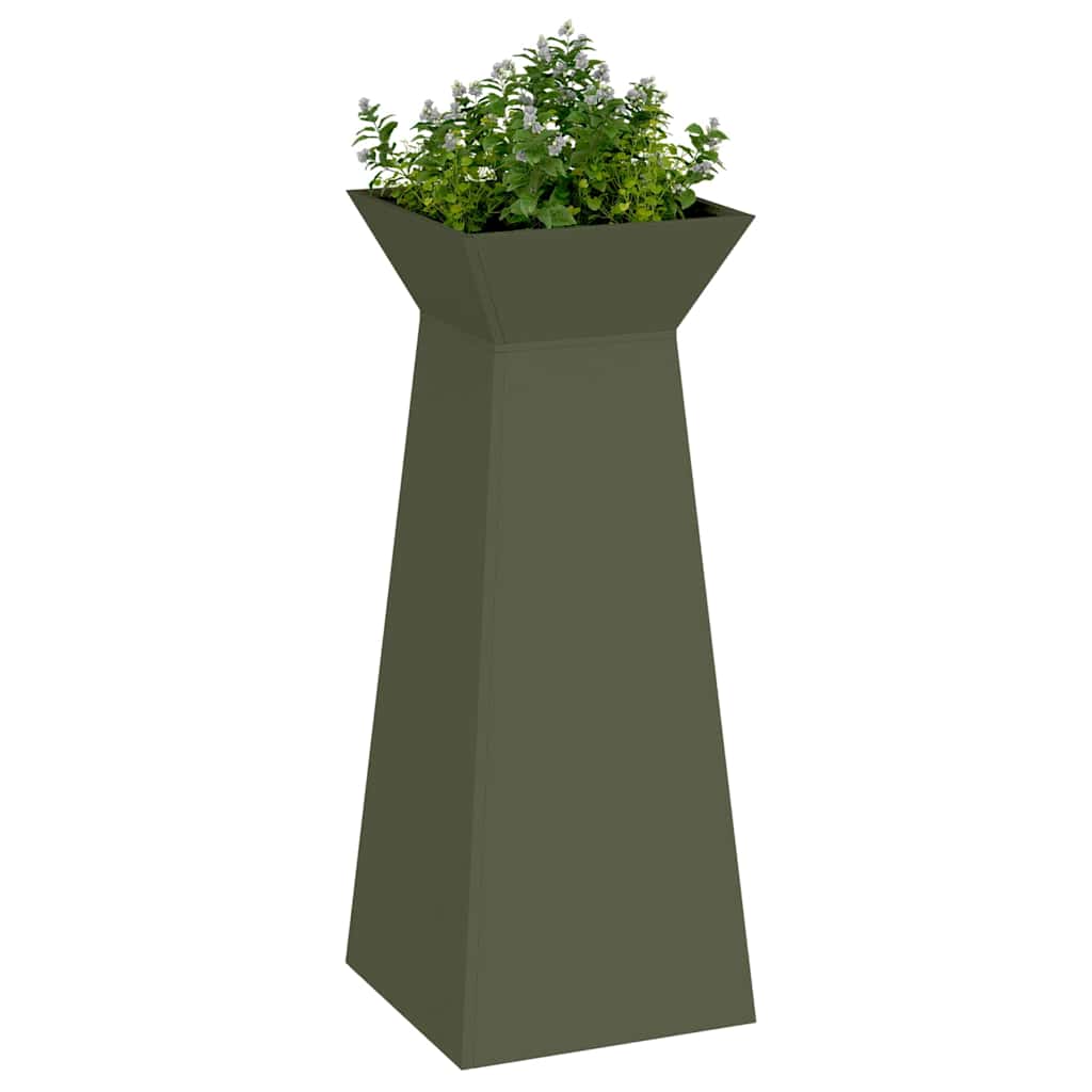 Pillar Planter Olive 40 x 40 x 100 cm