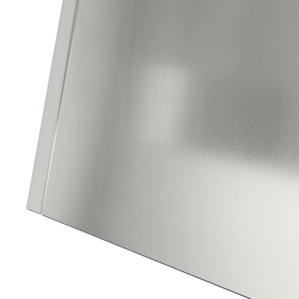 Pillar Planter Silver 40 x 40 x 100 cm