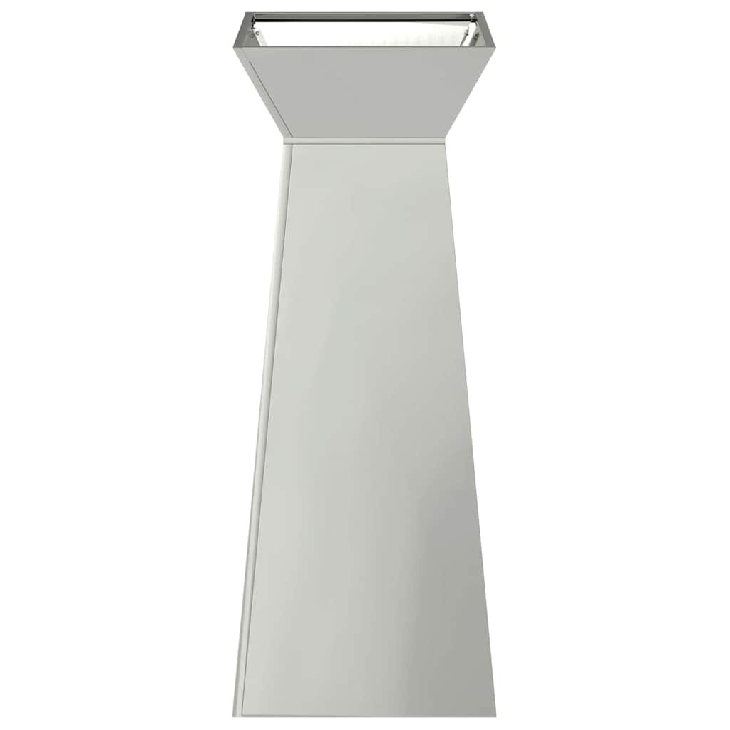 Pillar Planter Silver 40 x 40 x 100 cm