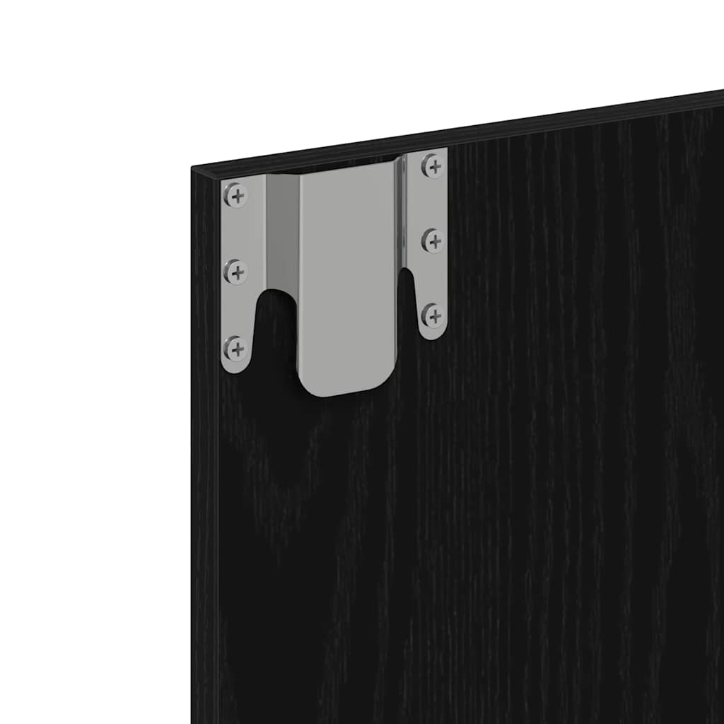 vidaXL Mirror Cabinet Black oak 62 x 31.5 x 62 cm Engineered Wood