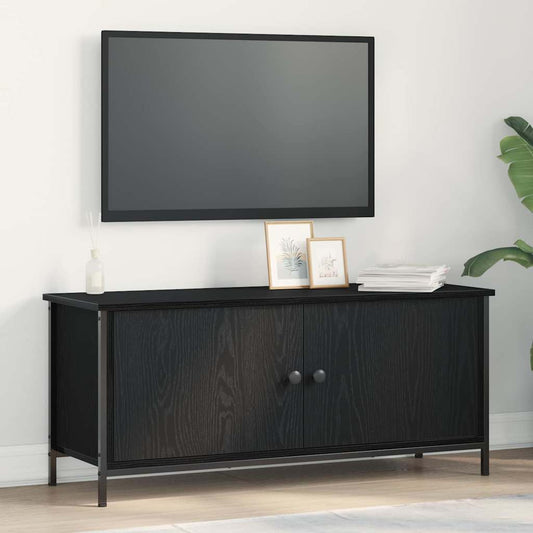 TV Cabinet 100 x 35 x 45 cm Black Oak Engineered Wood