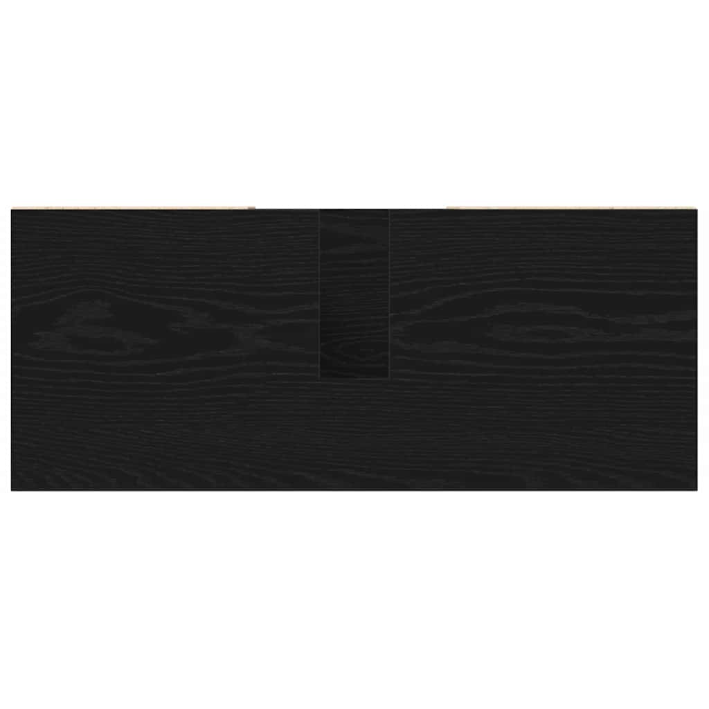 vidaXL Bathroom Cabinet Black oak 80 x 33 x 60 cm Engineered Wood