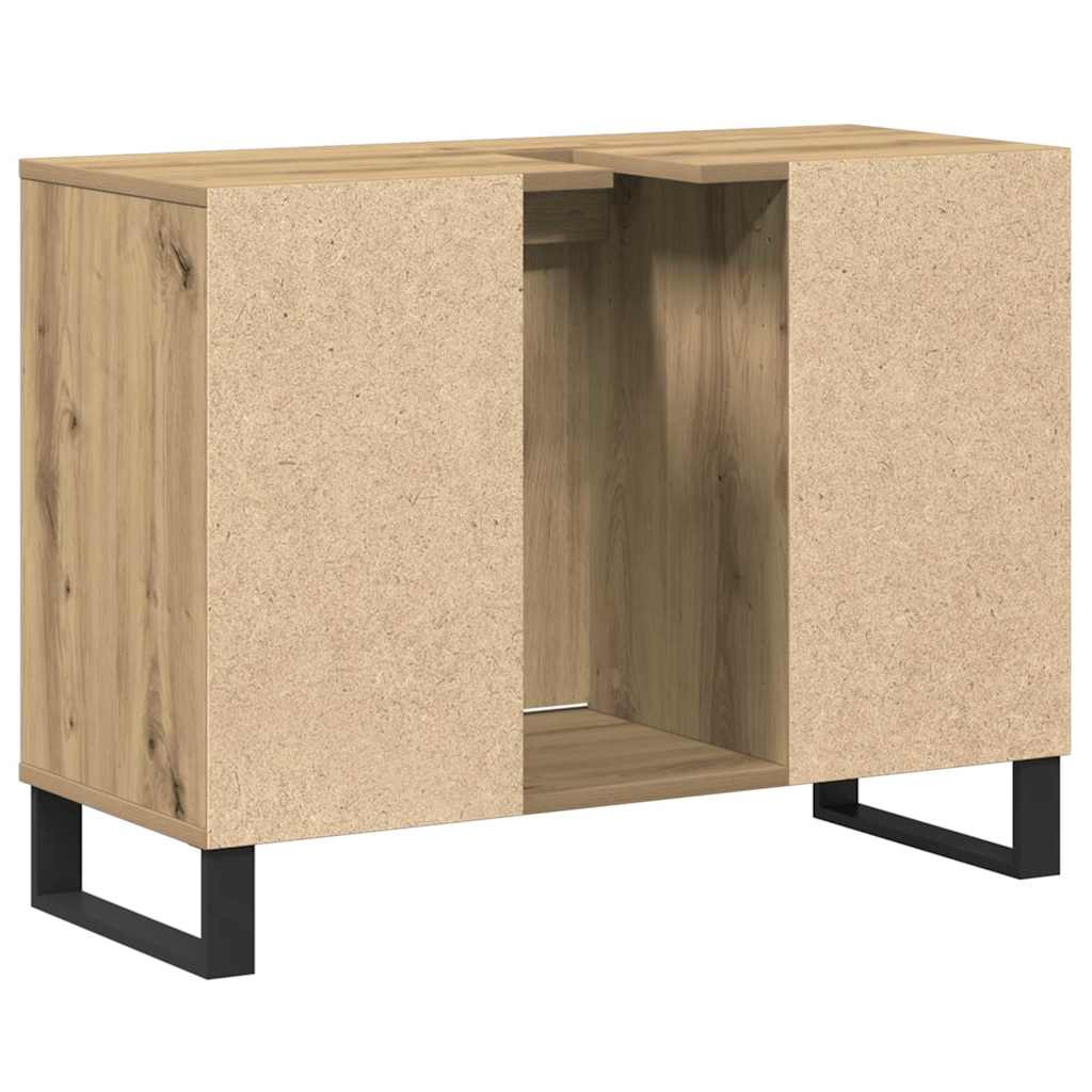 Bathroom Cabinet Artisan Oak 80 x 33 x 60 cm Engineered Wood