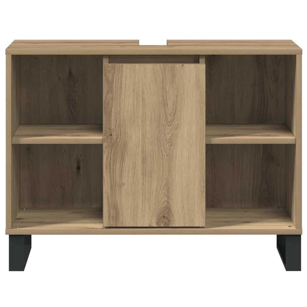 Bathroom Cabinet Artisan Oak 80 x 33 x 60 cm Engineered Wood