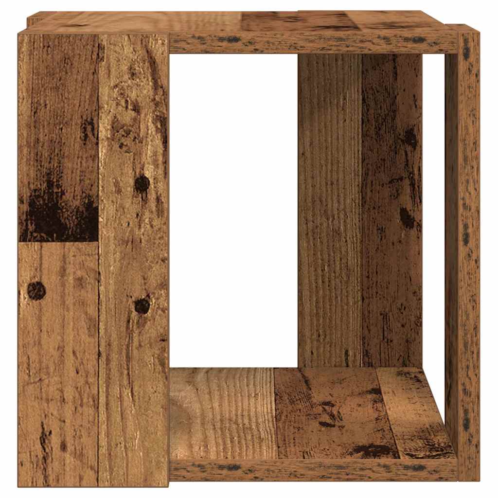 Coffee Table Old Wood 32 x 32 x 30 cm Engineered Wood
