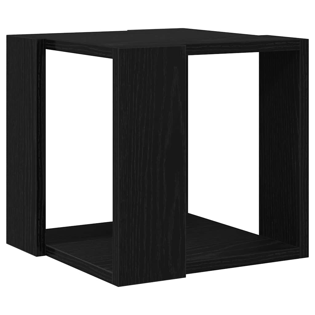 Coffee Table Black Oak 32 x 32 x 30 cm Engineered Wood