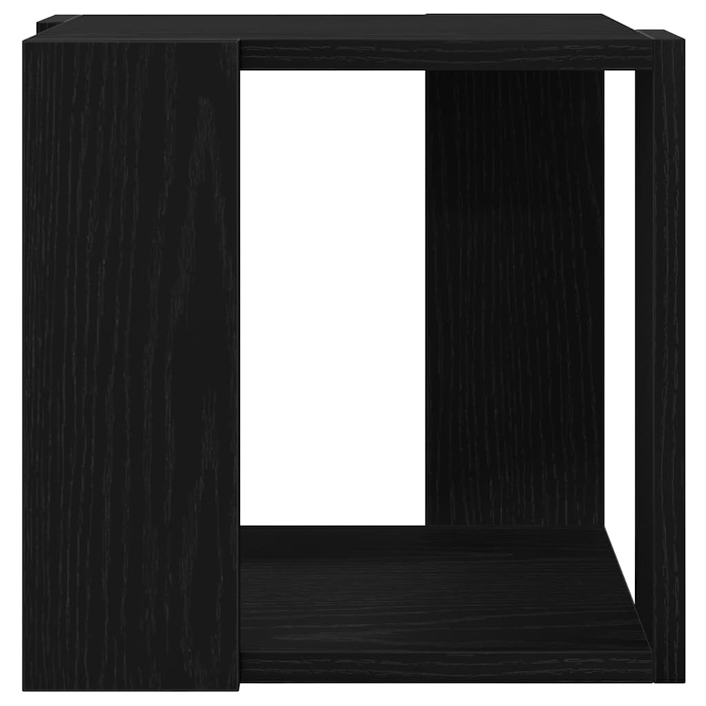 Coffee Table Black Oak 32 x 32 x 30 cm Engineered Wood