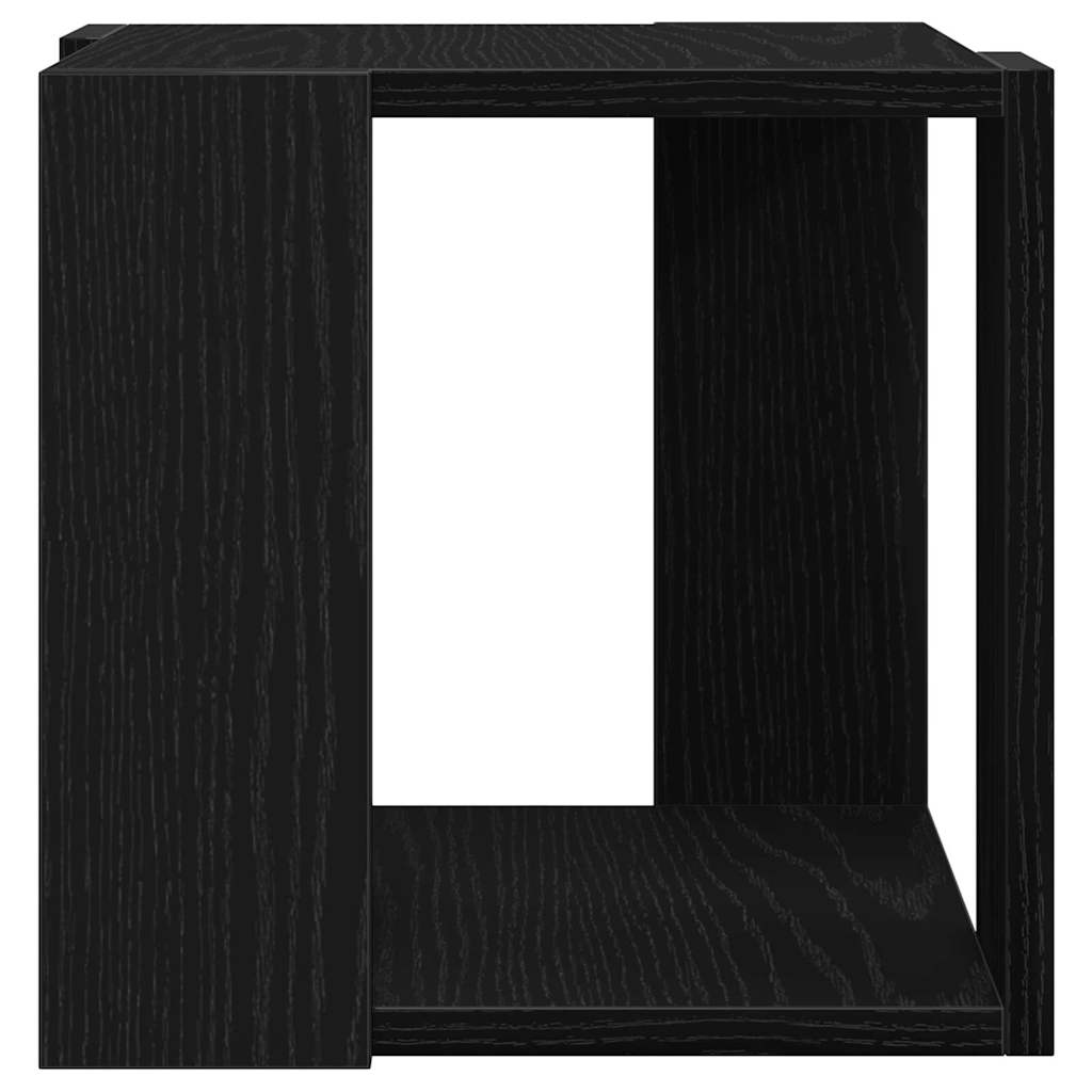 Coffee Table Black Oak 32 x 32 x 30 cm Engineered Wood