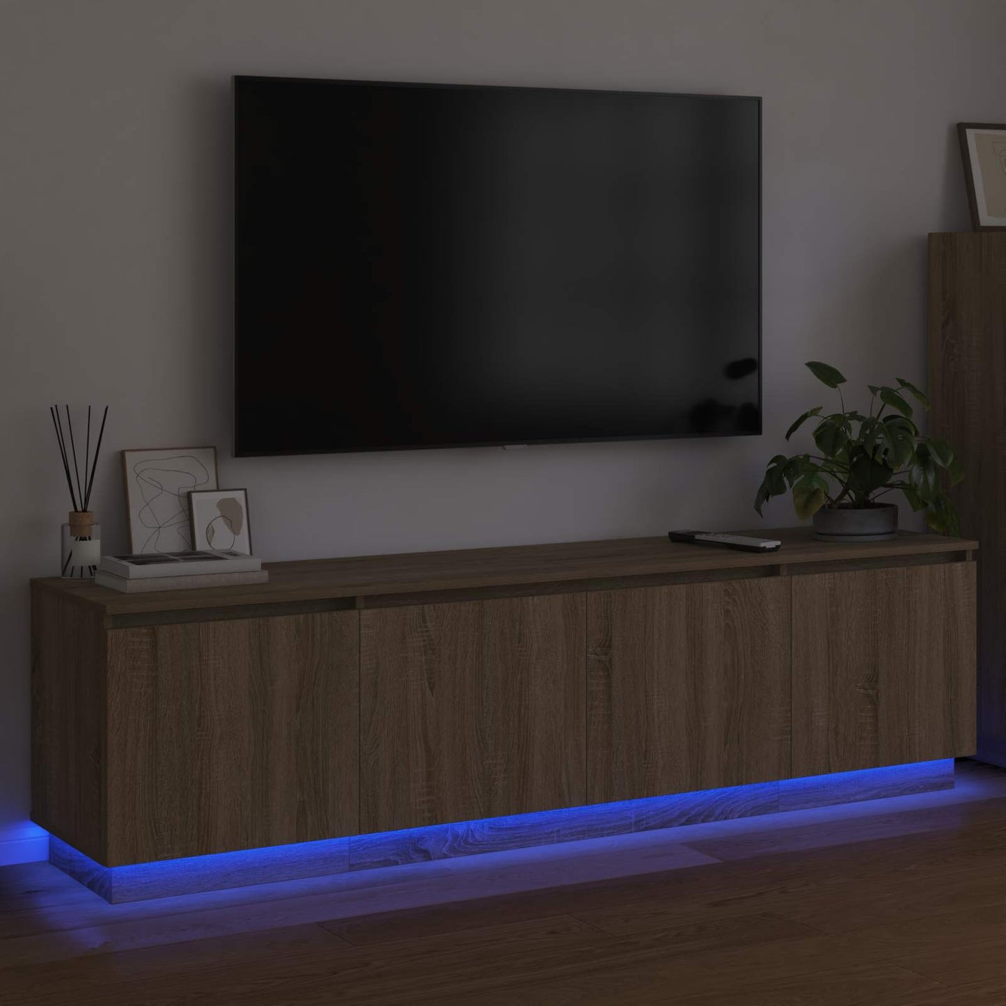 TV Cabinet Sonoma Oak 180 x 38 x 49 cm Engineered Wood