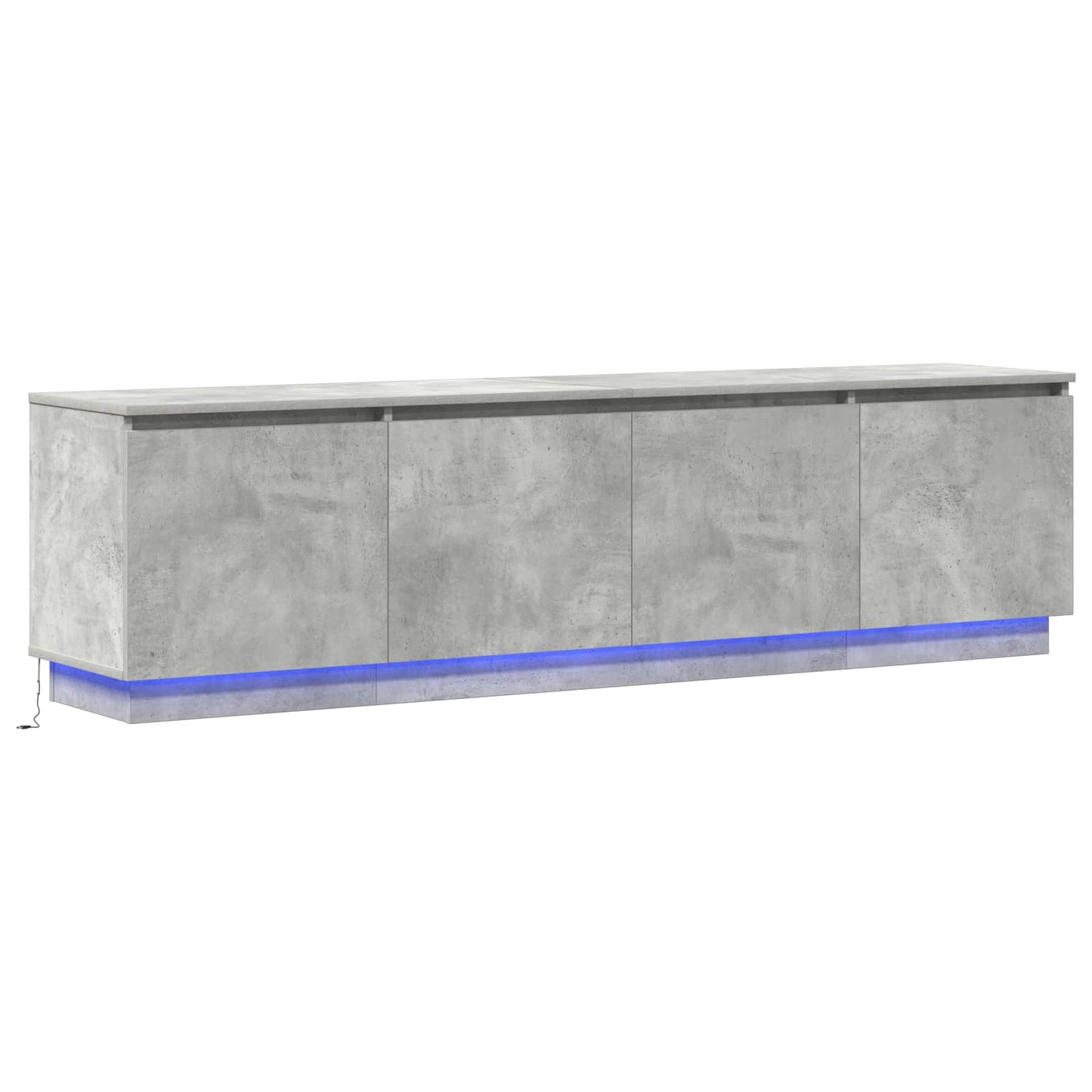 TV Cabinet Concrete Grey 180 x 38 x 49 cm Engineered Wood