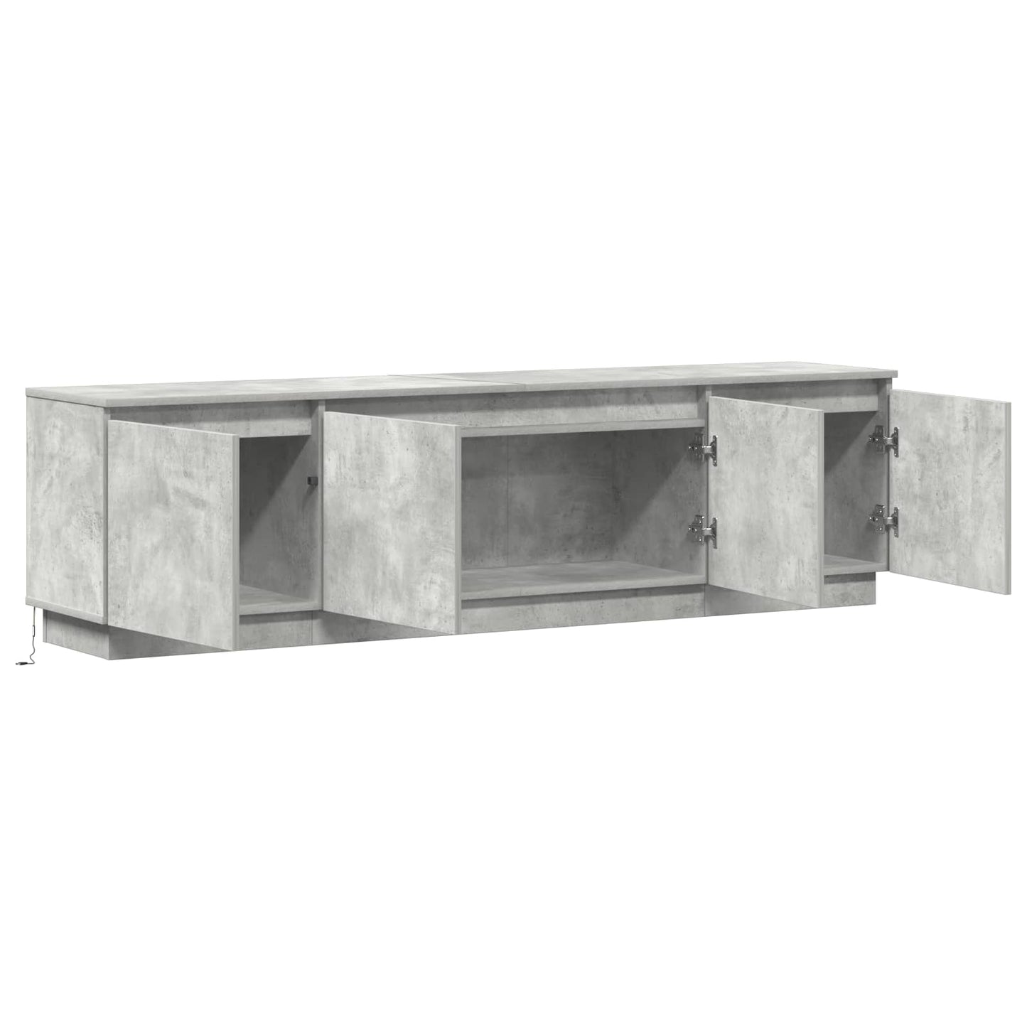 TV Cabinet Concrete Grey 180 x 38 x 49 cm Engineered Wood