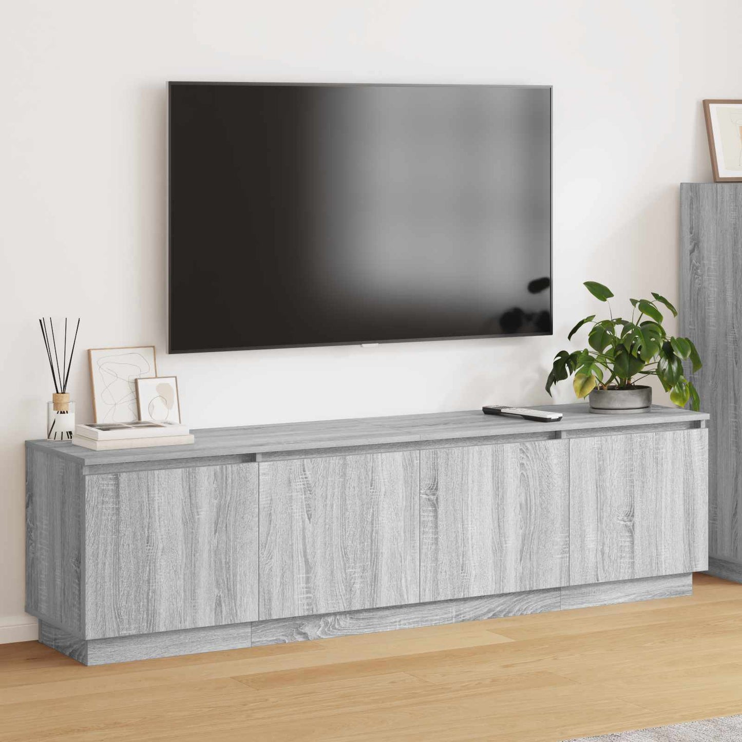 TV Cabinet Grey Sonoma 180 x 38 x 49 cm Engineered Wood