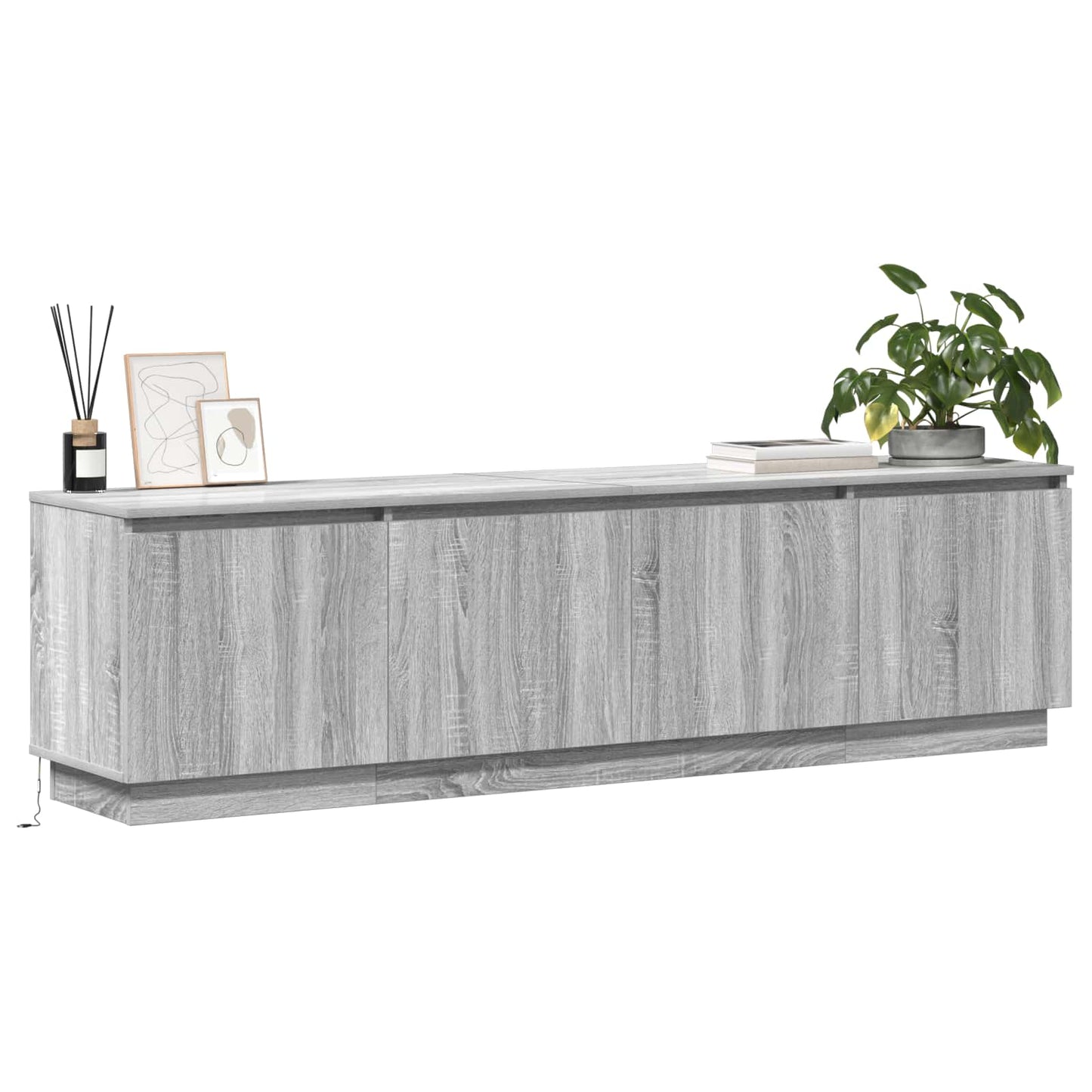 TV Cabinet Grey Sonoma 180 x 38 x 49 cm Engineered Wood
