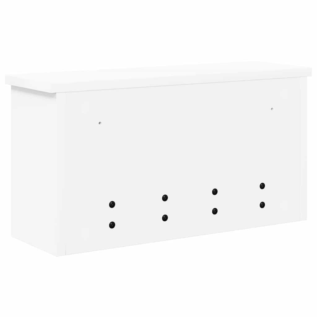Wall-Mounted Coat Rack White 50 x 16 x 26 cm Engineered wood