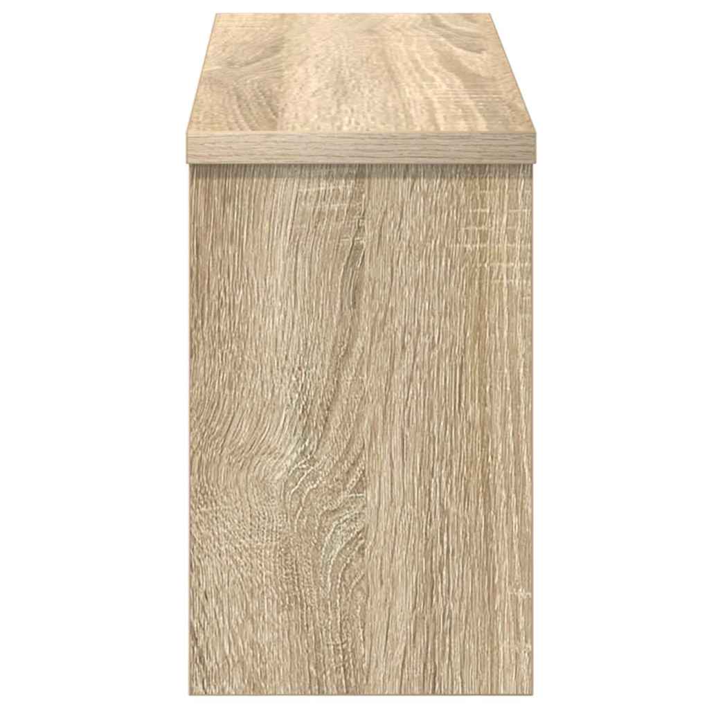 Wall-Mounted Coat Rack with Shelf Sonoma Oak 50 x 16 x 26 cm