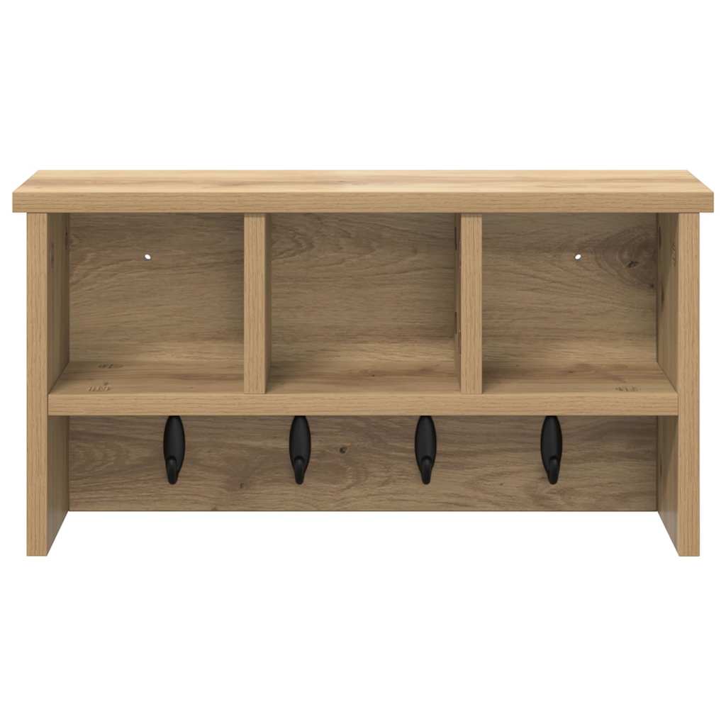 Wall-Mounted Coat Rack Wall-Mounted Artisan Oak 50 x 16 x 26 cm