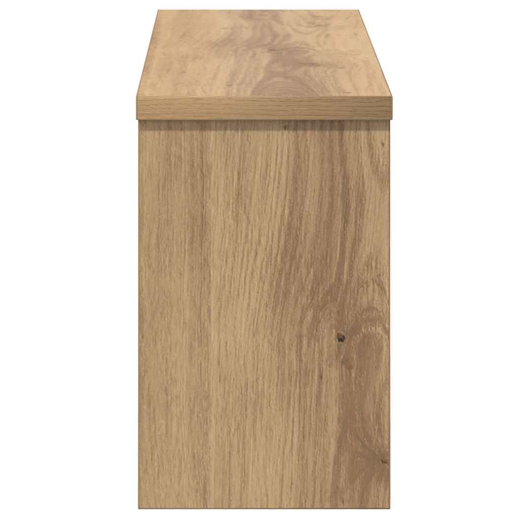 Wall-Mounted Coat Rack with Shelf Artisan Oak 50 x 16 x 26 cm