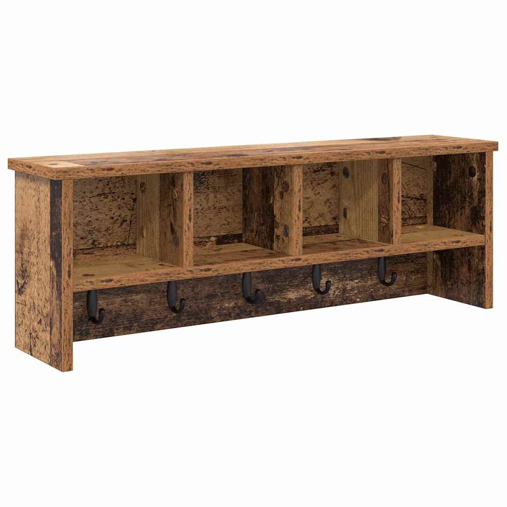Wall-Mounted Coat Rack Old Wood 75 x 16 x 26 cm Engineered wood